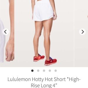 Lululemon Athletica White Women's Shorts